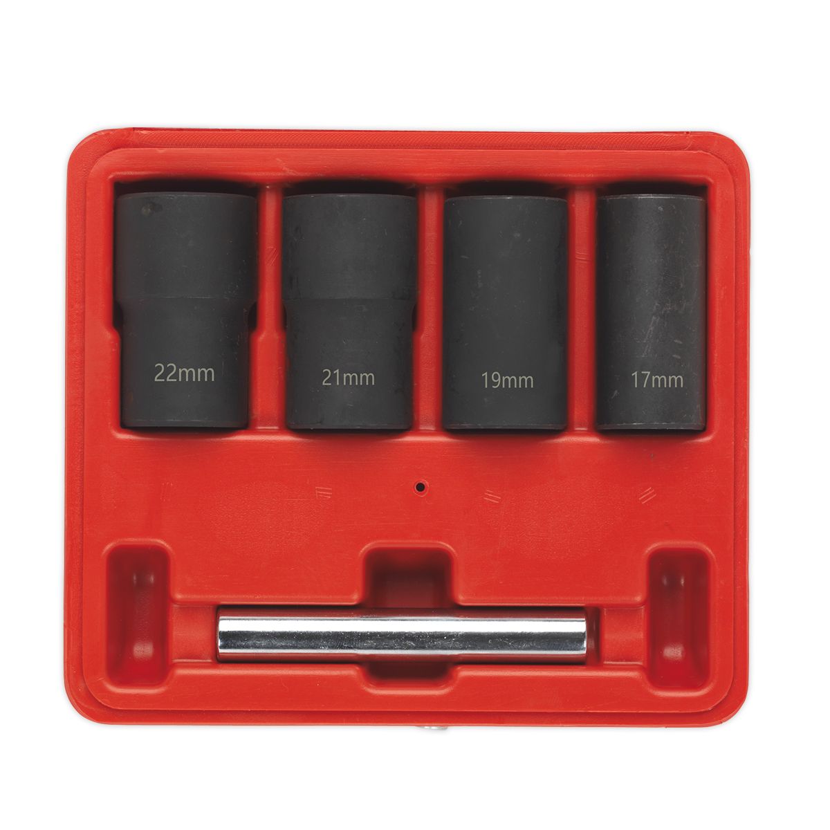 Sealey Locking Wheel Nut Removal Set 1/2"Sq Drive 5pc - Image 3
