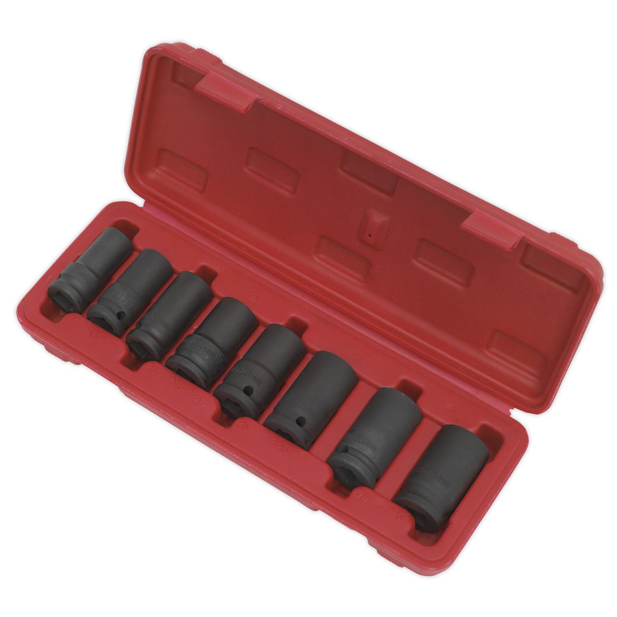 Sealey Locking Wheel Nut Removal Set 1/2"Sq Drive 8pc - Image 3