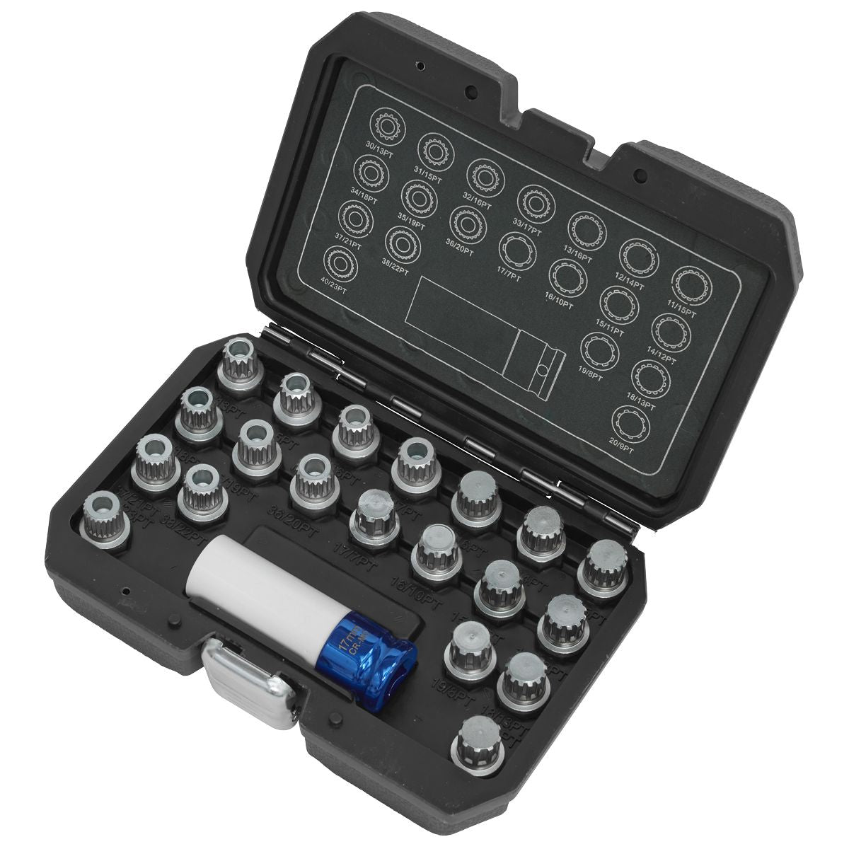 Sealey Locking Wheel Nut Key Set for BMW & Mini 21pc - Image 3