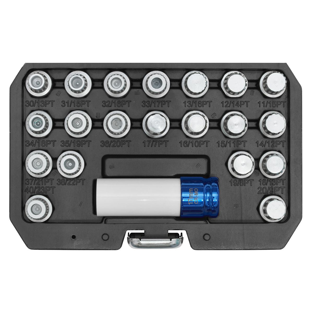 Sealey Locking Wheel Nut Key Set for BMW & Mini 21pc - Image 4