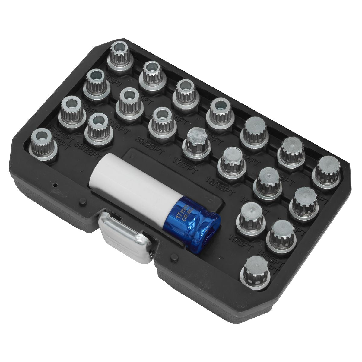 Sealey Locking Wheel Nut Key Set for BMW & Mini 21pc - Image 5