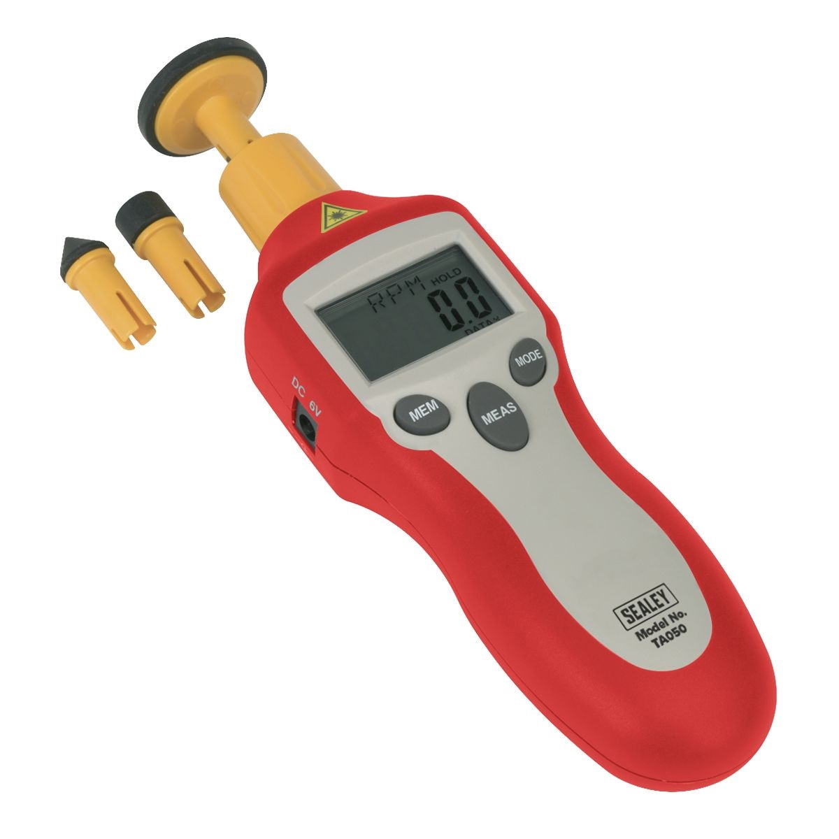 Sealey Contact/Non-Contact Digital Tachometer - Image 1