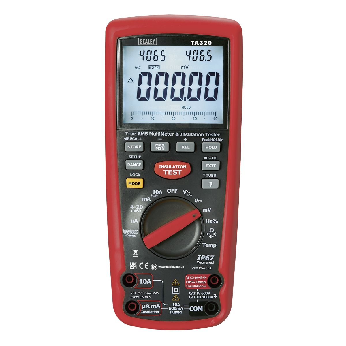 Sealey Digital Automotive Analyser/Insulation Tester for Hybrid/Electric Vehicles - Image 8