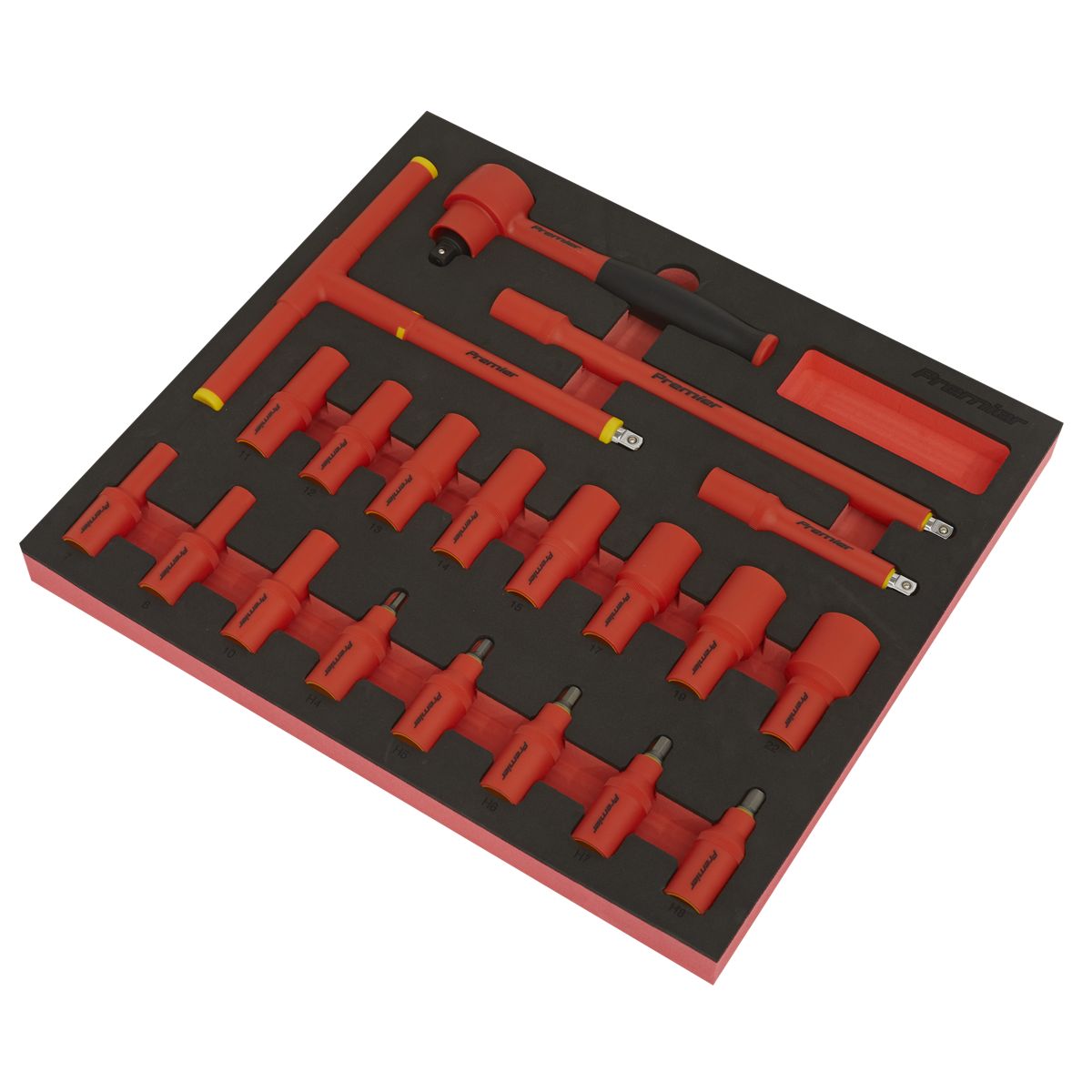 Sealey Premier Insulated Socket Set with Tool Tray 3/8"Sq Drive 20pc - VDE Approved - Image 5