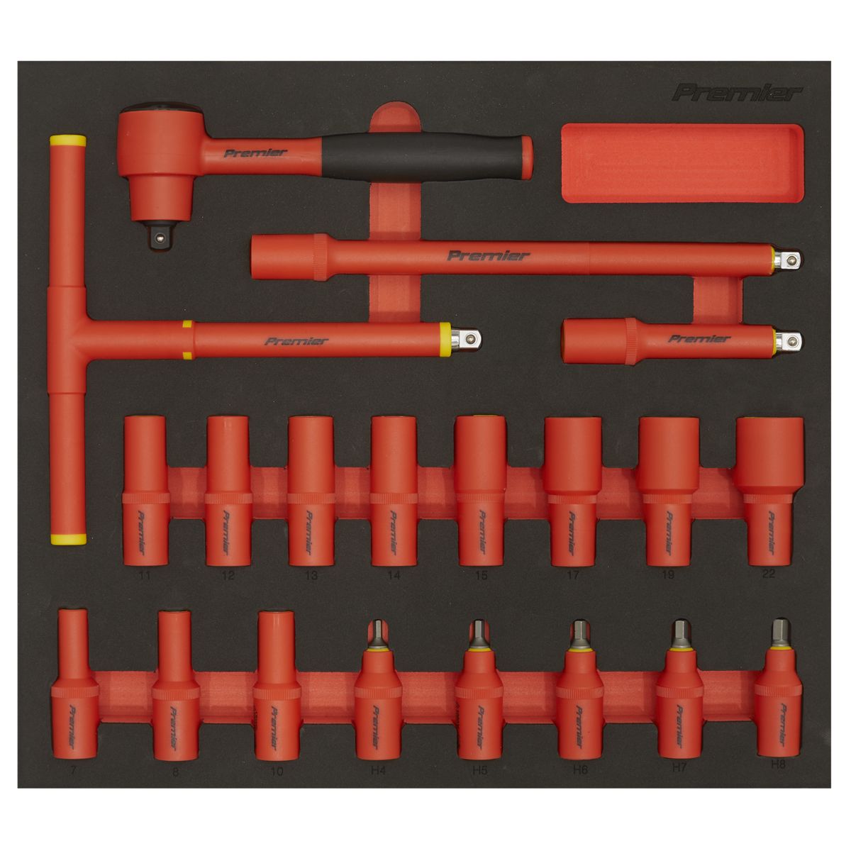 Sealey Premier Insulated Socket Set with Tool Tray 3/8"Sq Drive 20pc - VDE Approved - Image 6