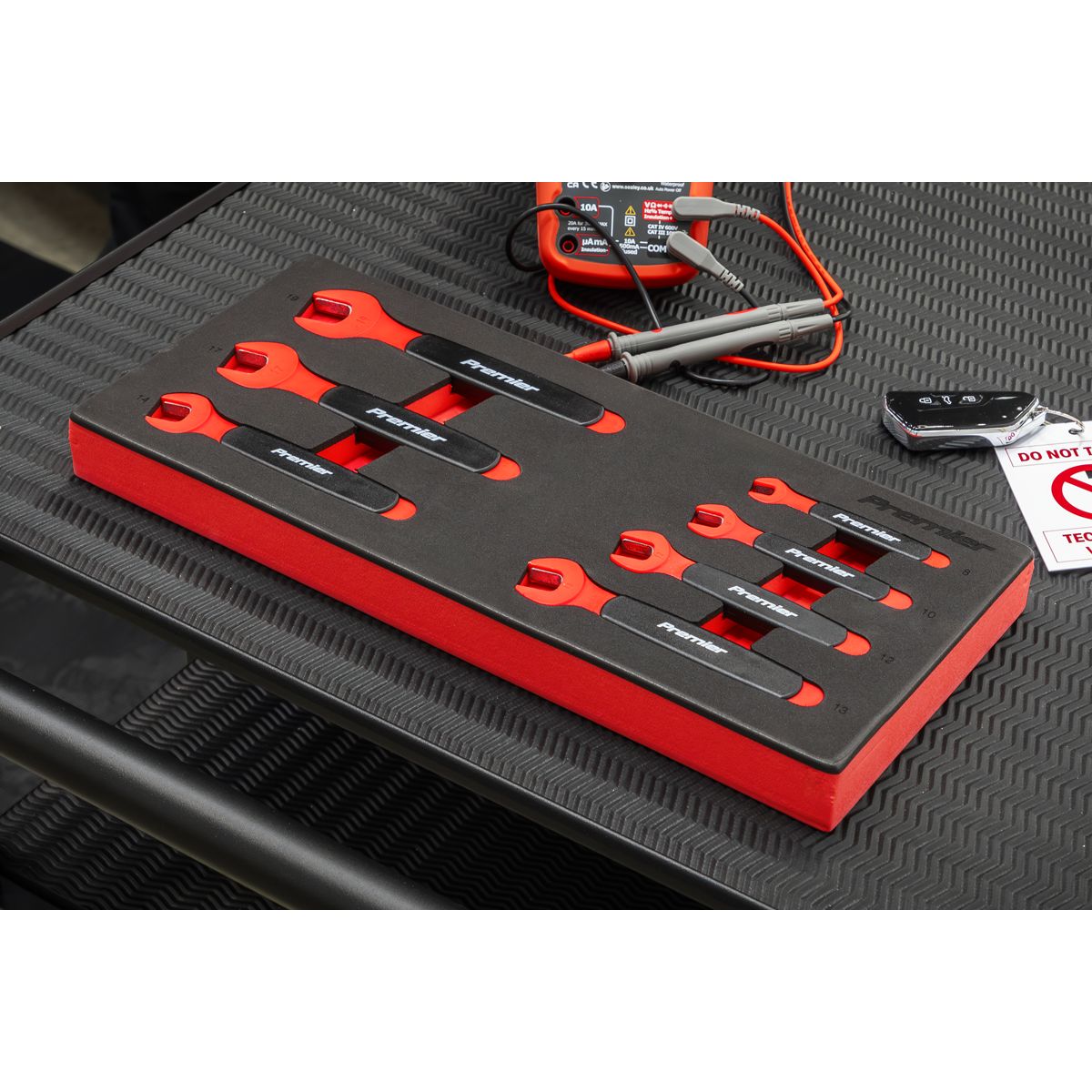 Sealey Premier Insulated Open-End Spanner Set with Tool Tray 7pc - VDE Approved - Image 5