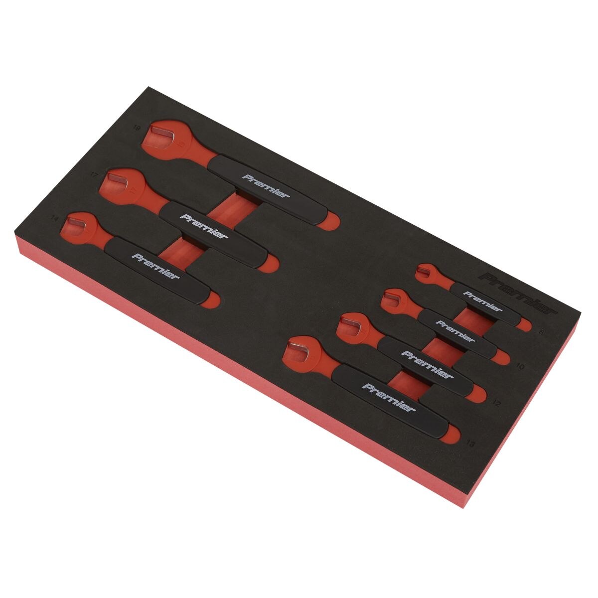 Sealey Premier Insulated Open-End Spanner Set with Tool Tray 7pc - VDE Approved - Image 7