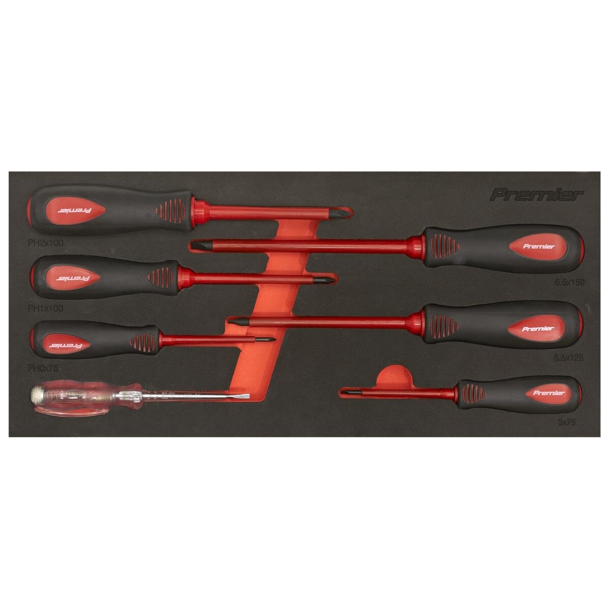 Sealey Premier Screwdriver Set 7pc - VDE Approved - Image 6