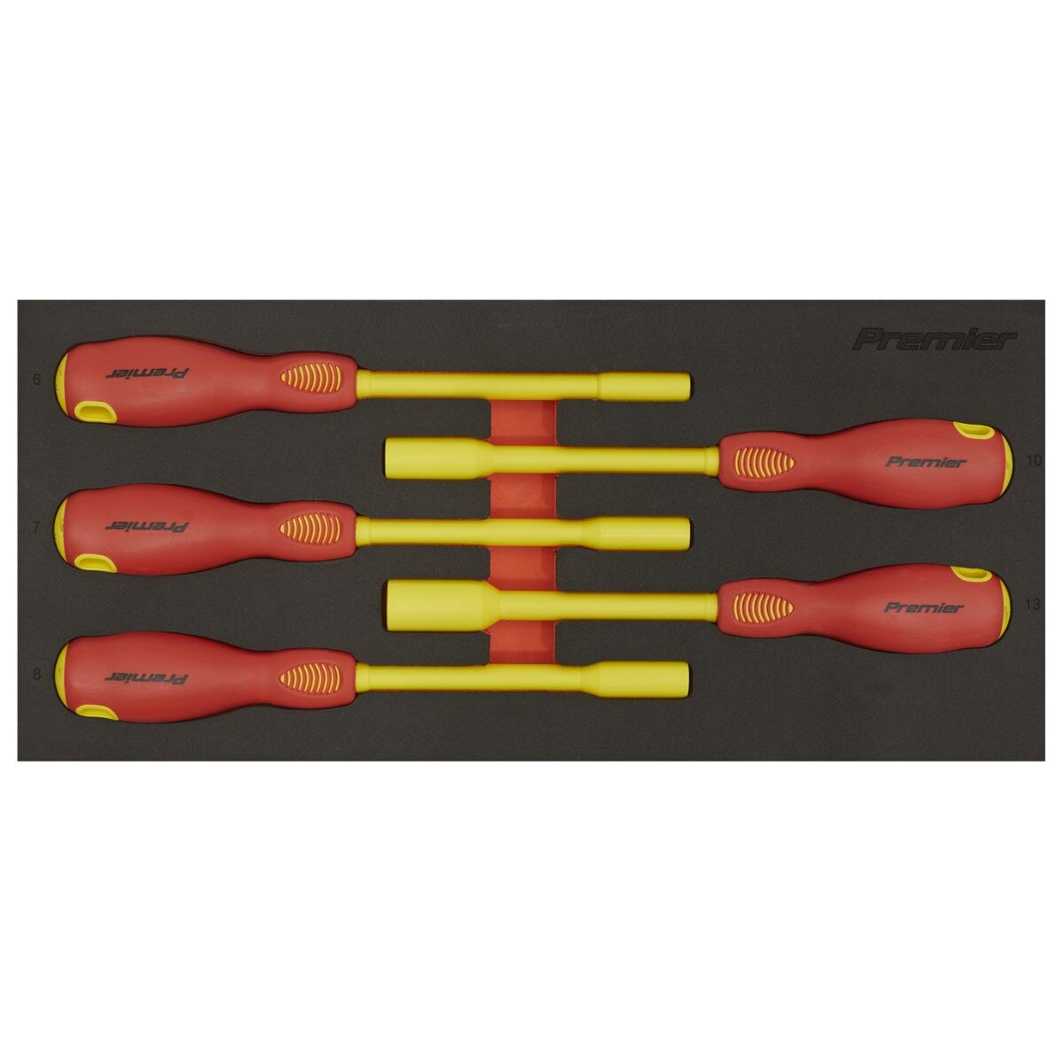 Sealey Premier Insulated Nut Driver Set with Tool Tray 5pc - VDE Approved - Image 7