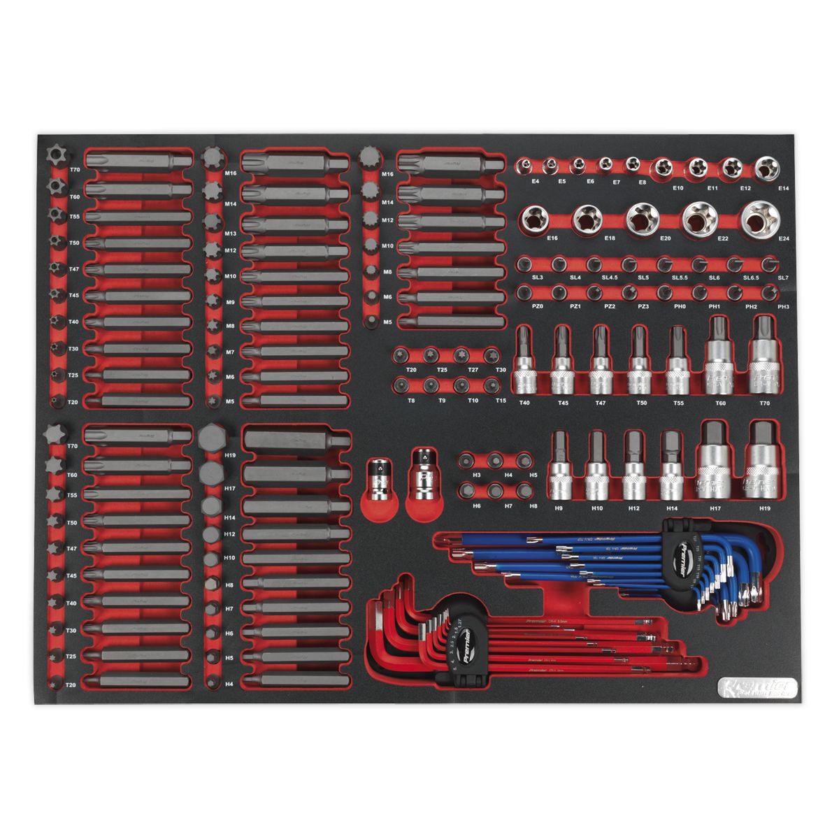Sealey Premier Platinum Specialised Bit & Socket Set with Tool Tray 177pc - Image 3