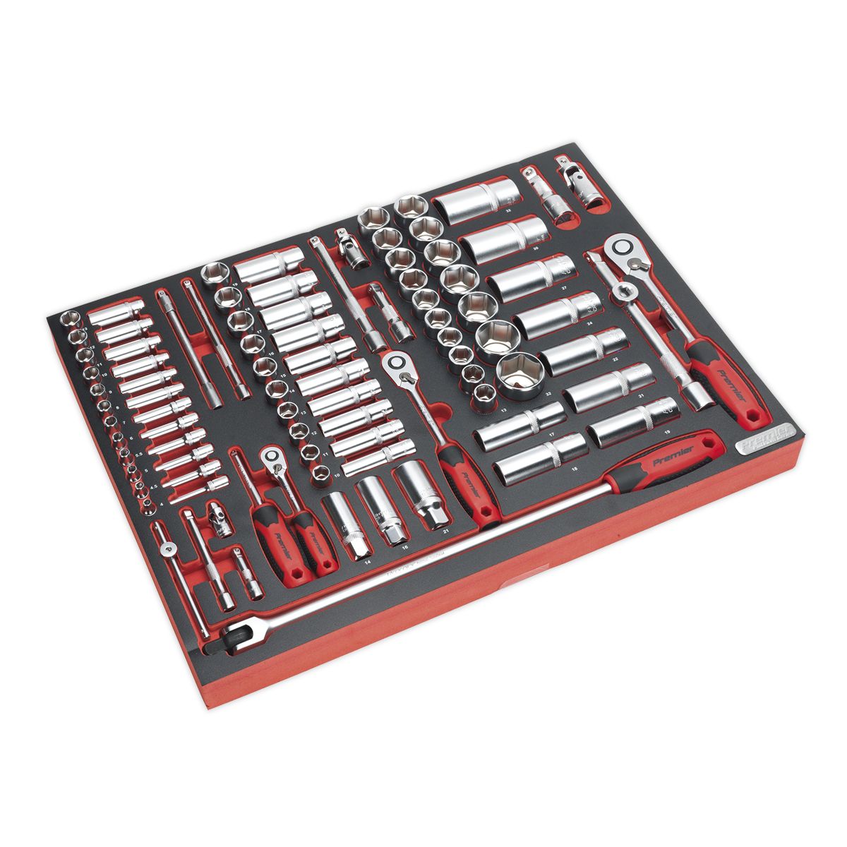 Sealey Superline PRO Tool Chest Combination 14 Drawer with 446pc Tool Kit - Orange - Image 10