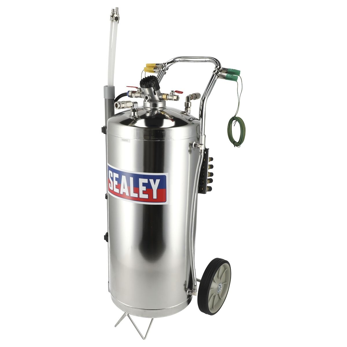 Sealey Air Operated Stainless Steel Fuel Drainer 40L - Image 2