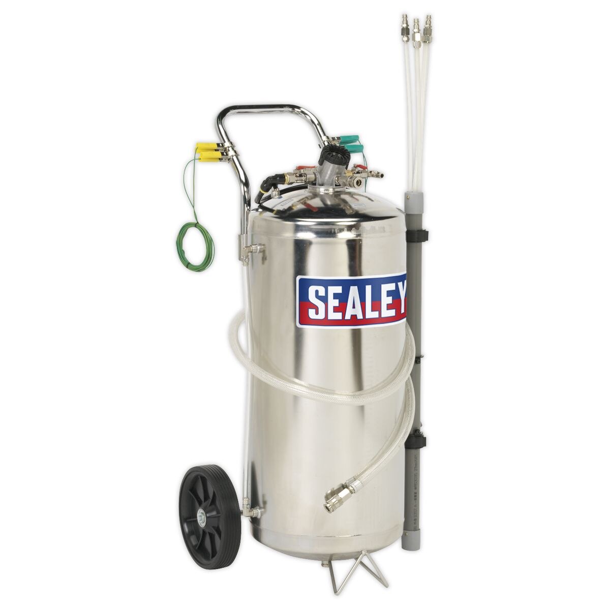 Sealey Air Operated Stainless Steel Fuel Drainer 40L - Image 3