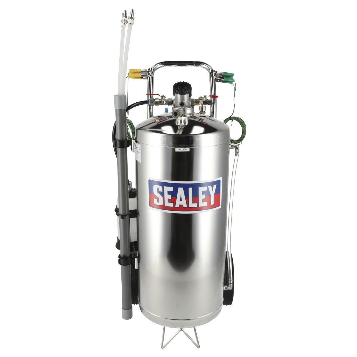 Sealey Air Operated Stainless Steel Fuel Drainer 40L - Image 4