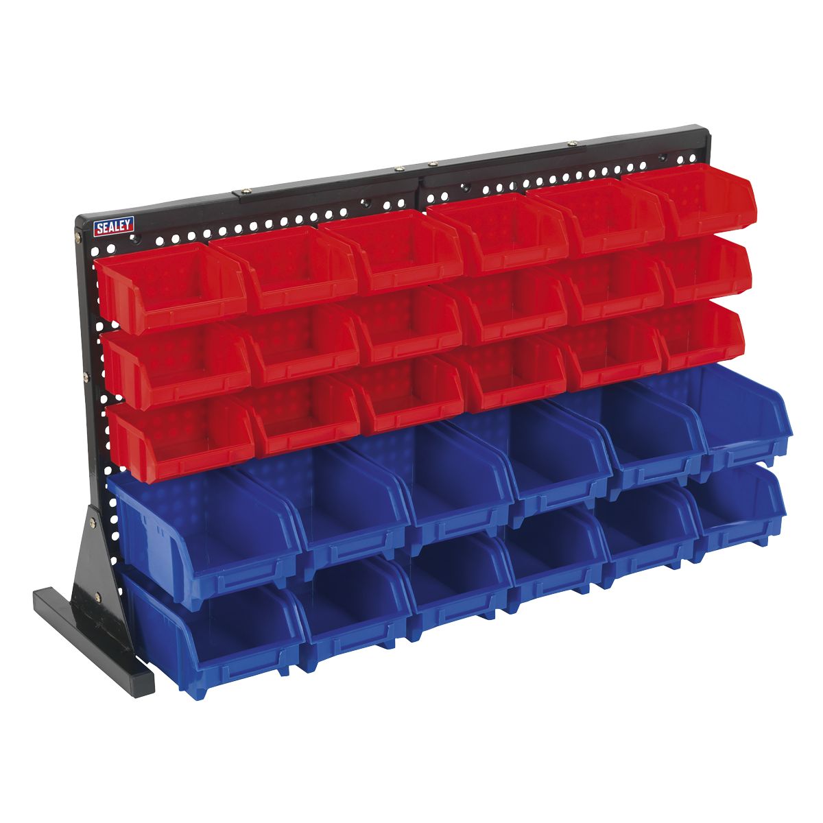Sealey Bench Mounting Bin Storage System with 30 Bins - Image 3