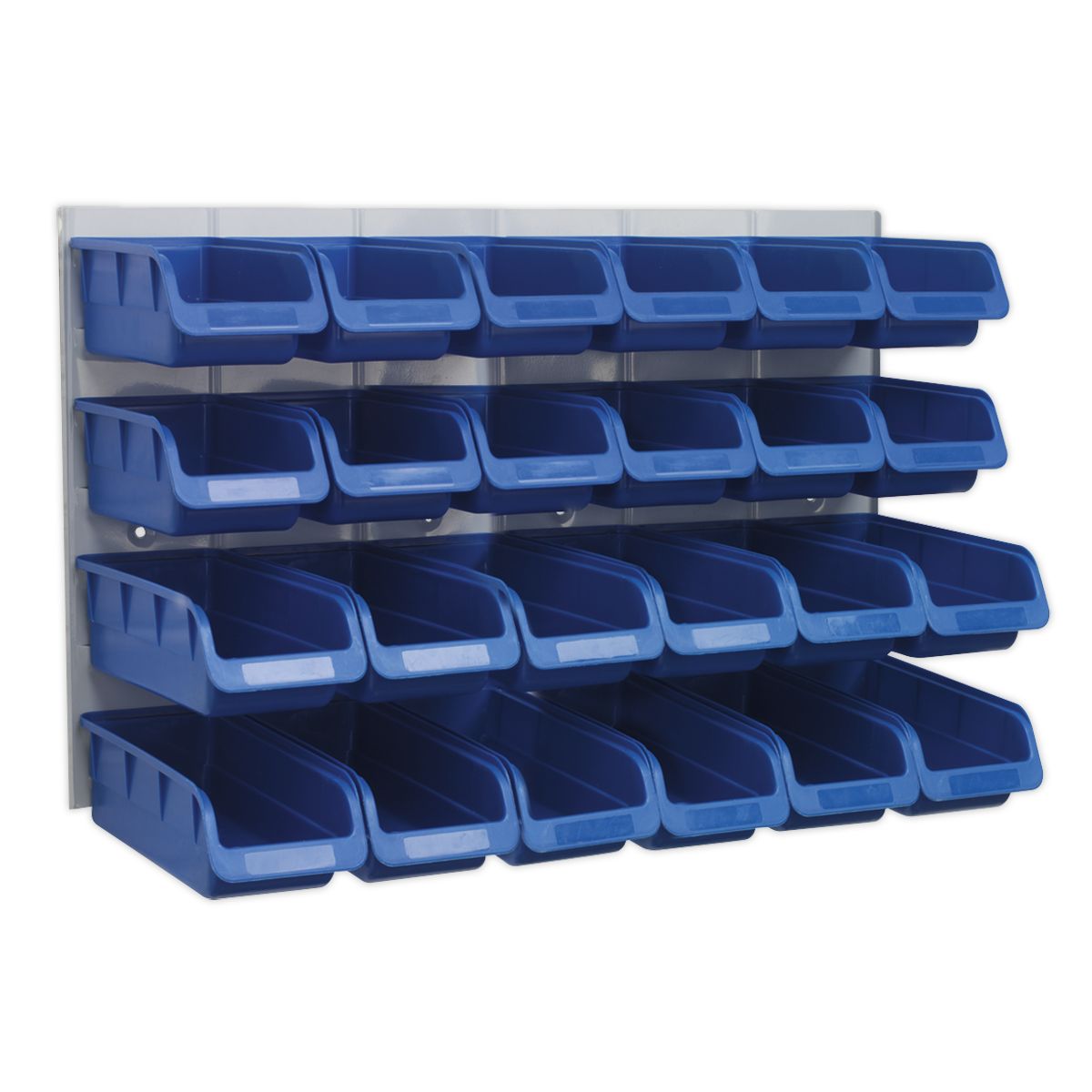 Sealey Bin & Panel Combination 24 Bins - Blue - Image 1
