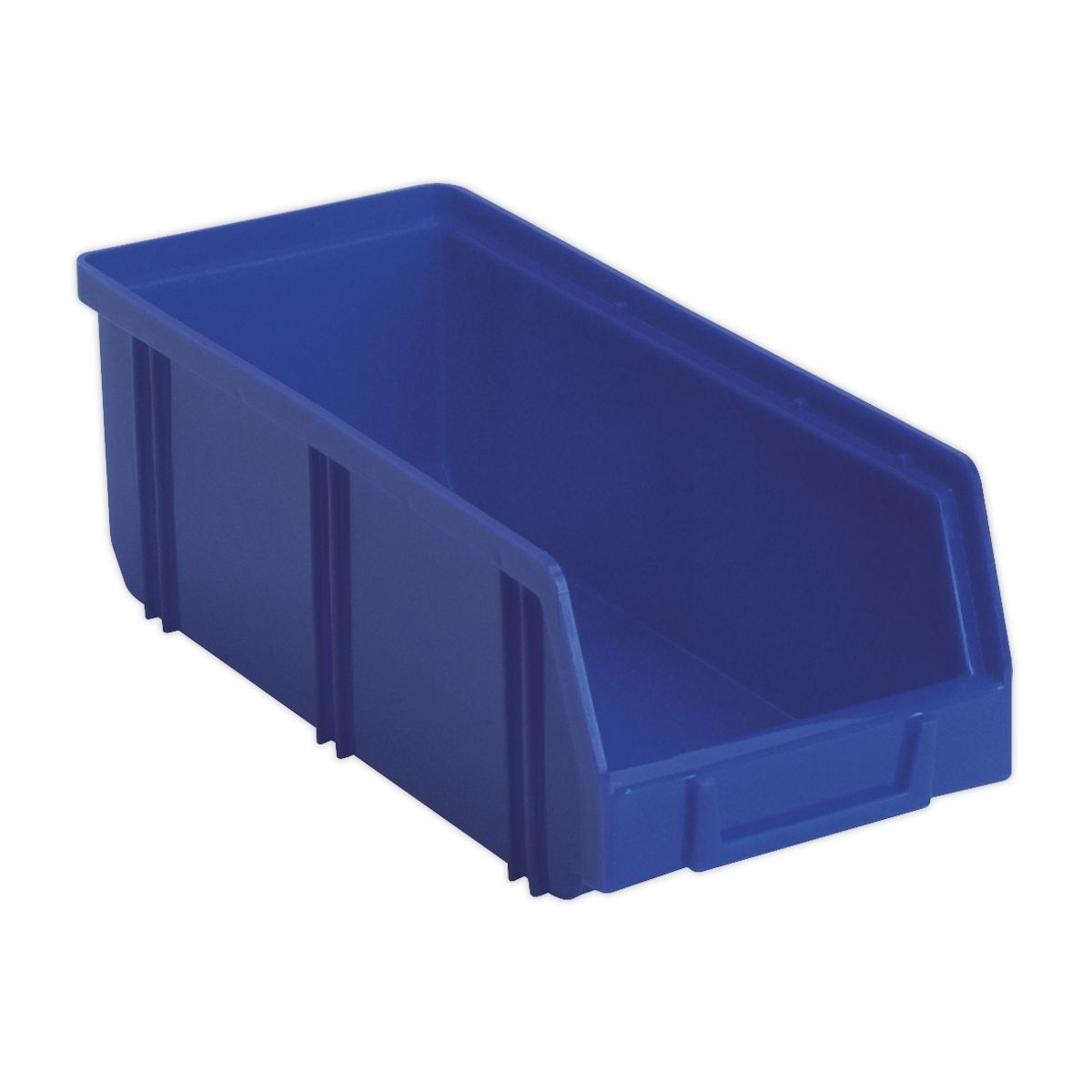 Sealey Deep Plastic Storage Bin 105 x 240 x 85mm, Blue - Pack of 28 - Image 1