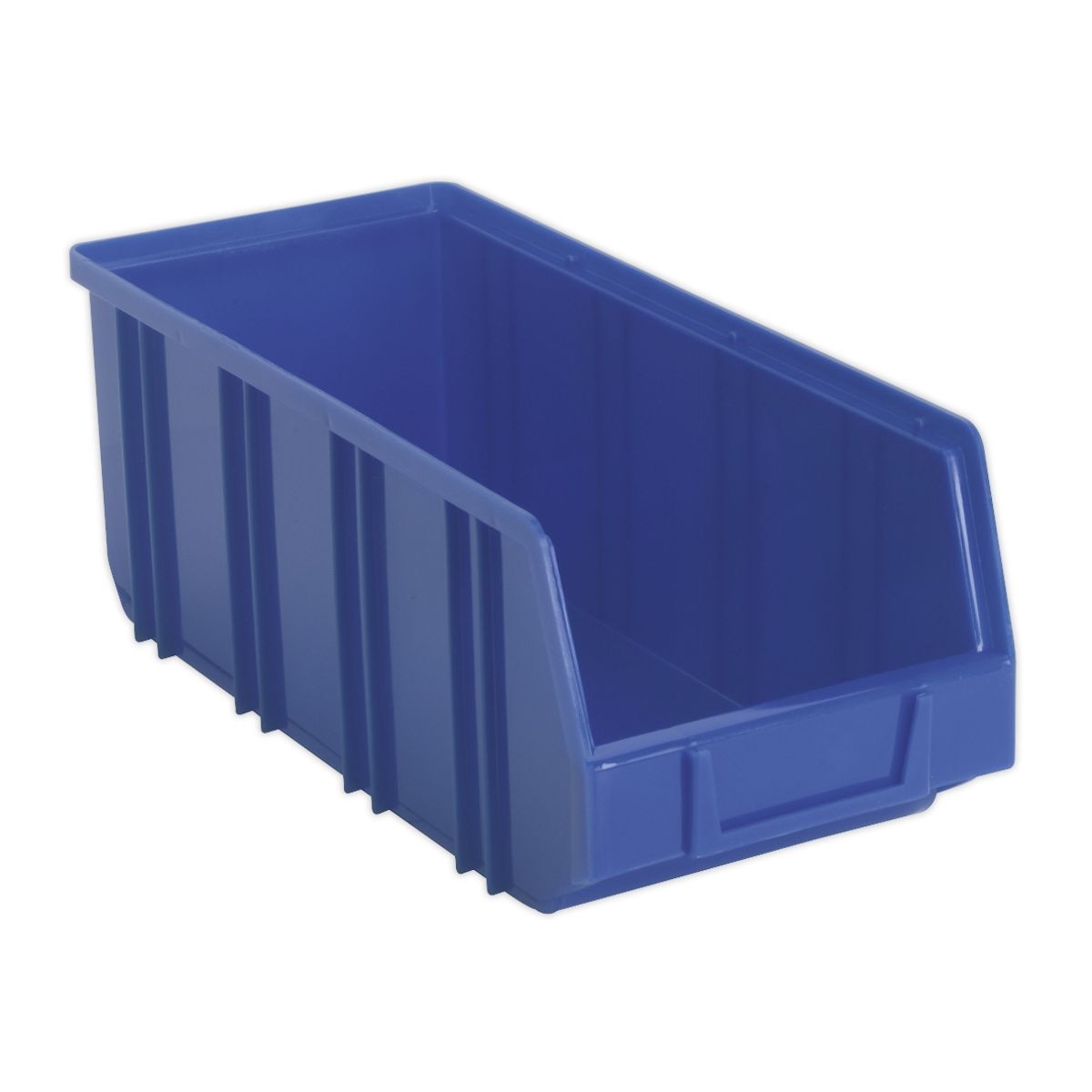 Sealey Deep Plastic Storage Bin 145 x 335 x 125mm, Blue - Pack of 16 - Image 1