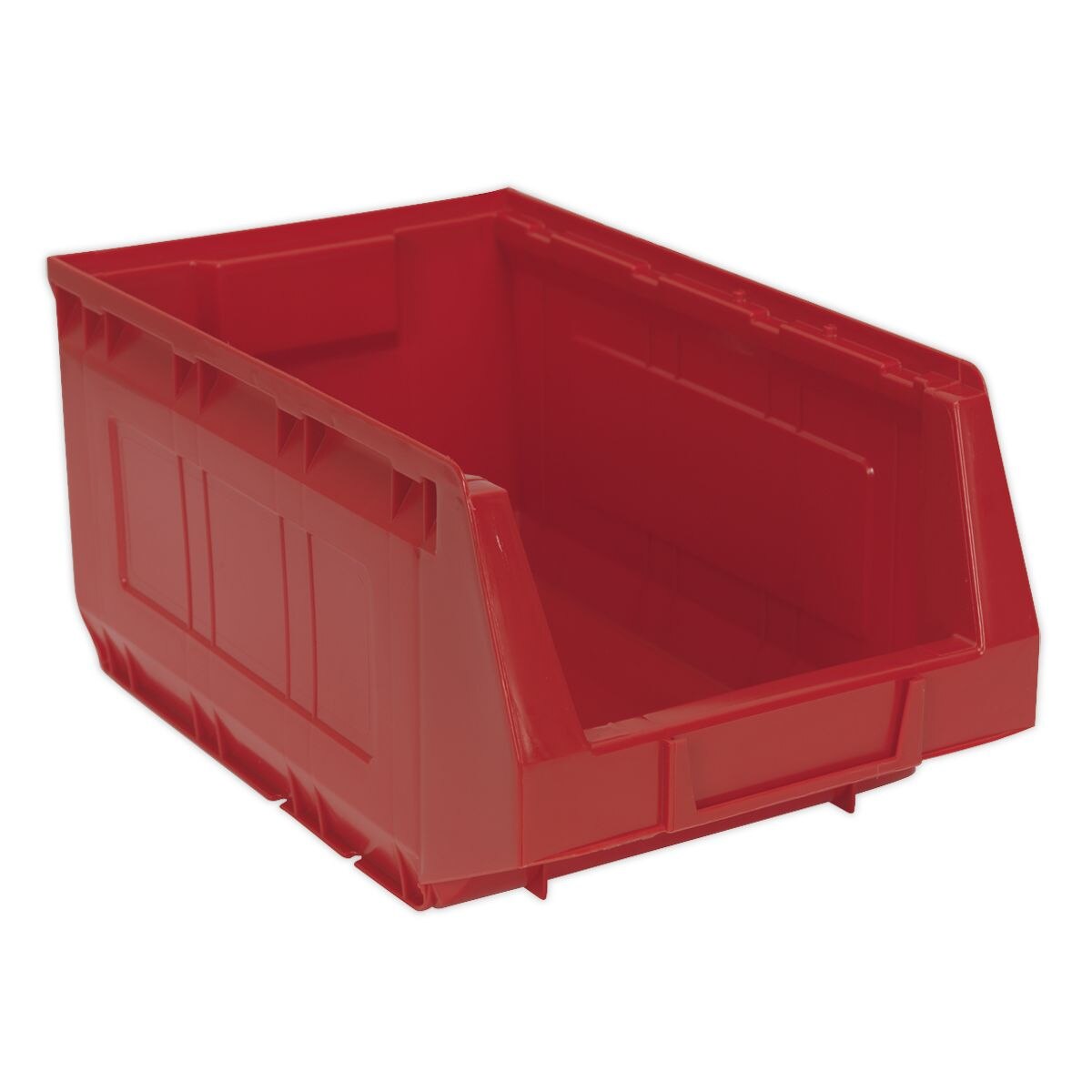 Sealey Plastic Storage Bin 210 x 355 x 165mm, Red - Pack of 12 - Image 2