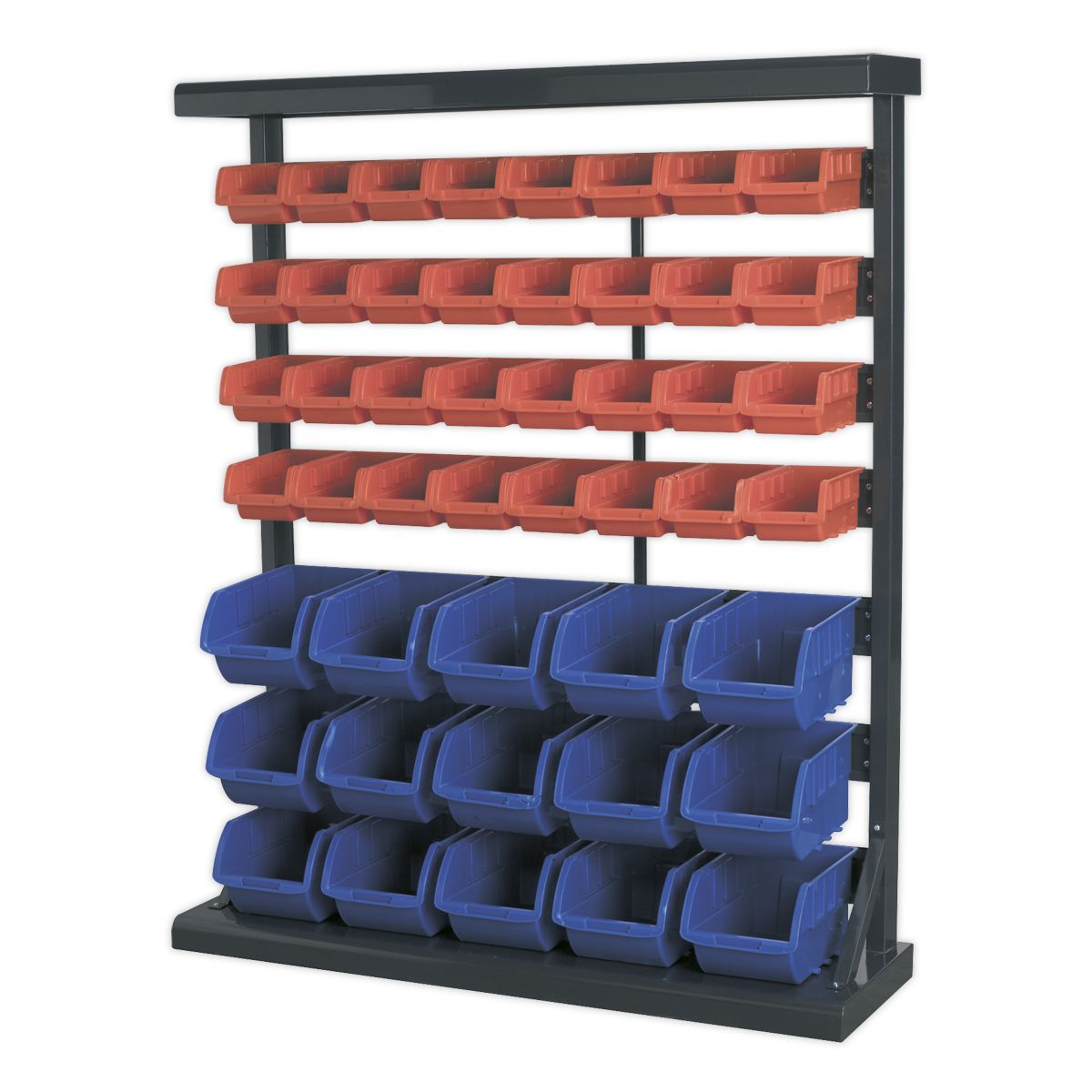 Sealey Mobile Bin Storage System with 47 Bins - Image 2