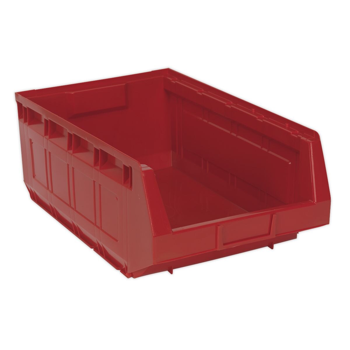Sealey Plastic Storage Bin 310 x 500 x 190mm, Red - Pack of 6 - Image 2