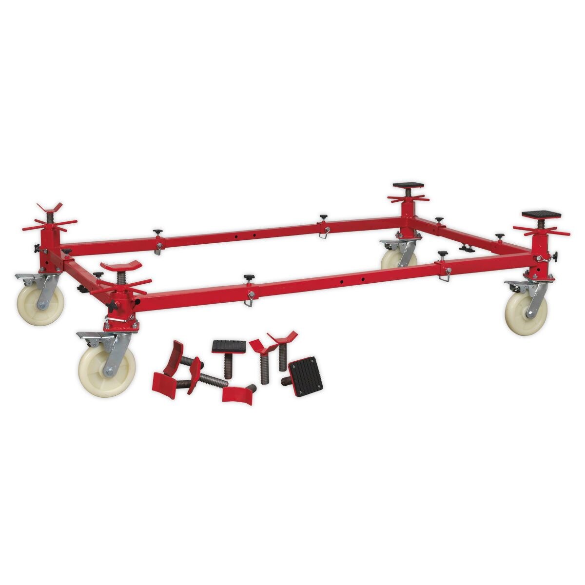 Sealey Adjustable 4-Post Vehicle Moving Dolly 900kg Capacity - Image 4