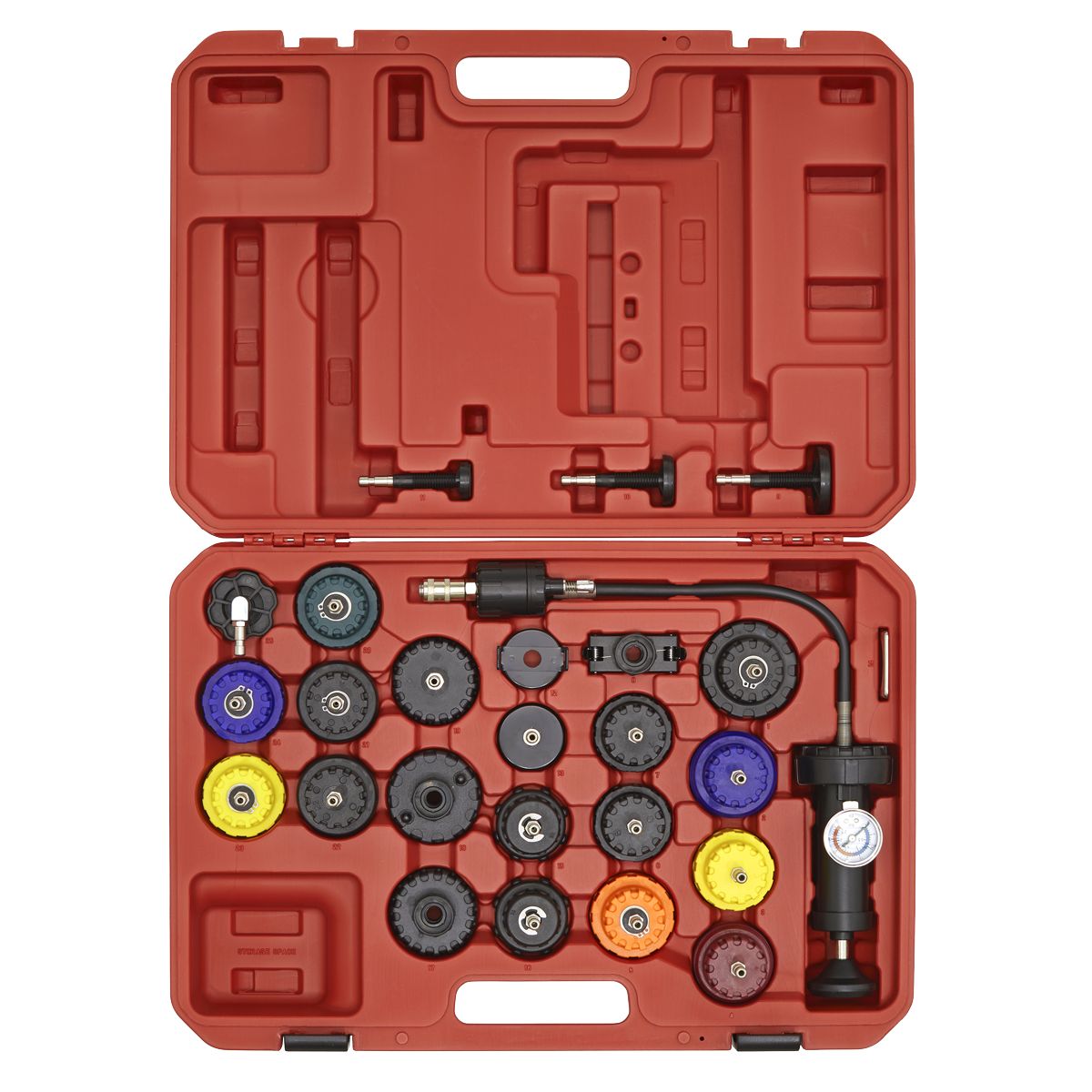Sealey Cooling System Pressure Test Kit 25pc - Image 3