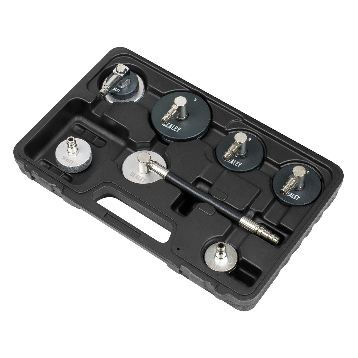 Sealey Brake & Clutch Pressure Bleeder Cap Set 7pc - Image 3