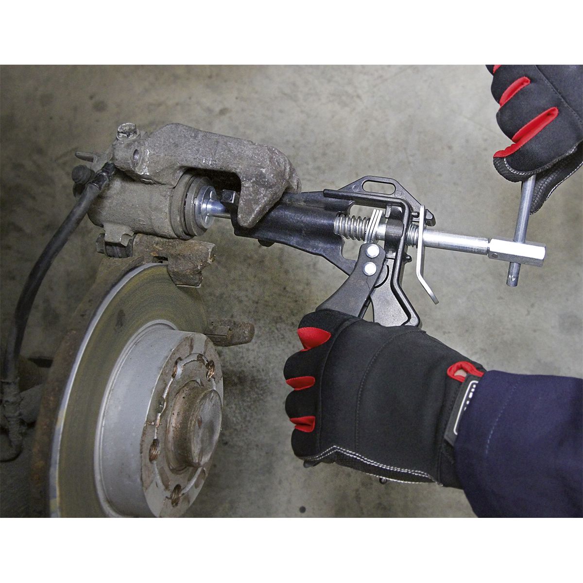 Sealey Brake Piston Wind-Back Tool Kit 5pc - Image 3