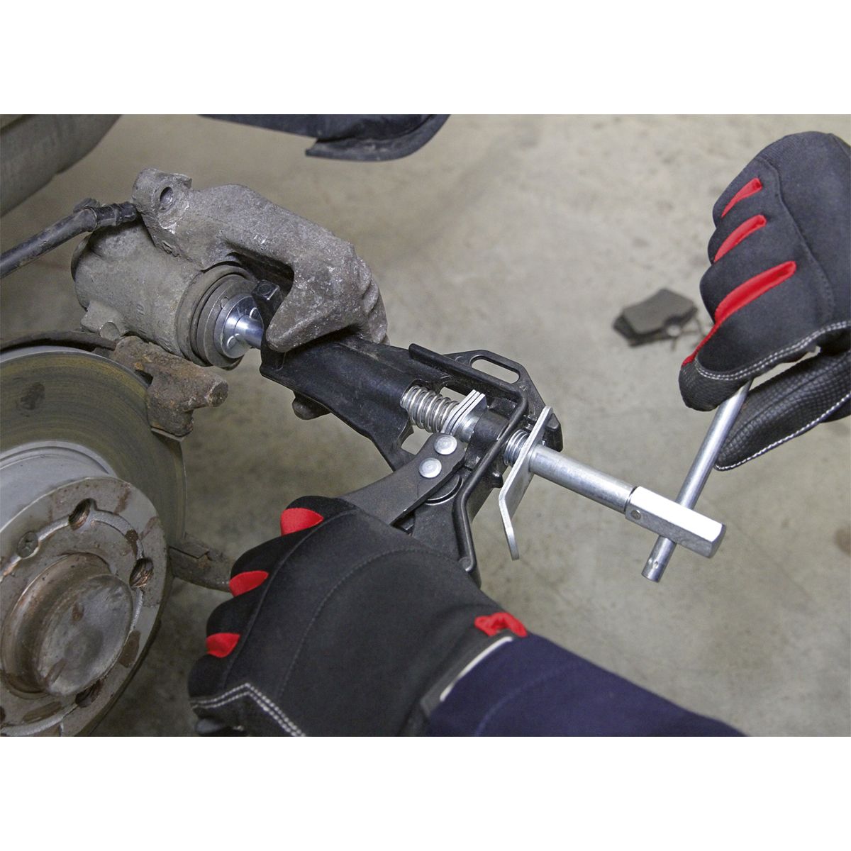 Sealey Brake Piston Wind-Back Tool Kit 5pc - Image 4