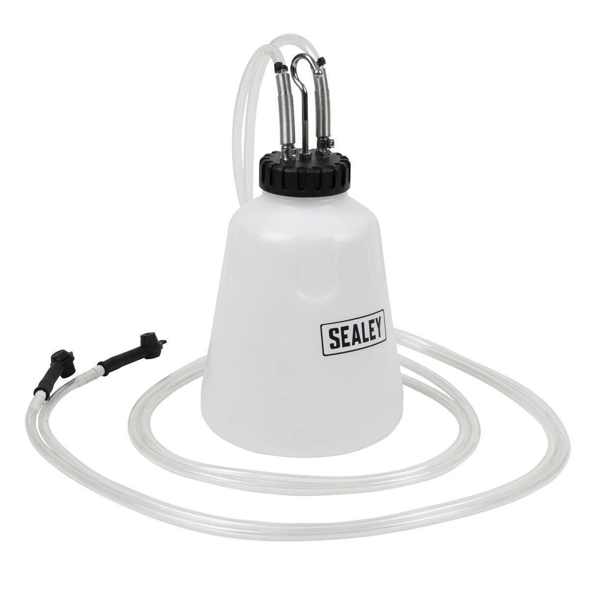 Sealey Hi-Flow Twin Pipe Brake Bleed Bottle 2L - Image 3