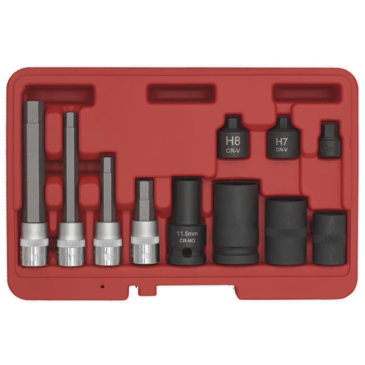 Sealey Brake Caliper Socket Set 11pc - Image 3