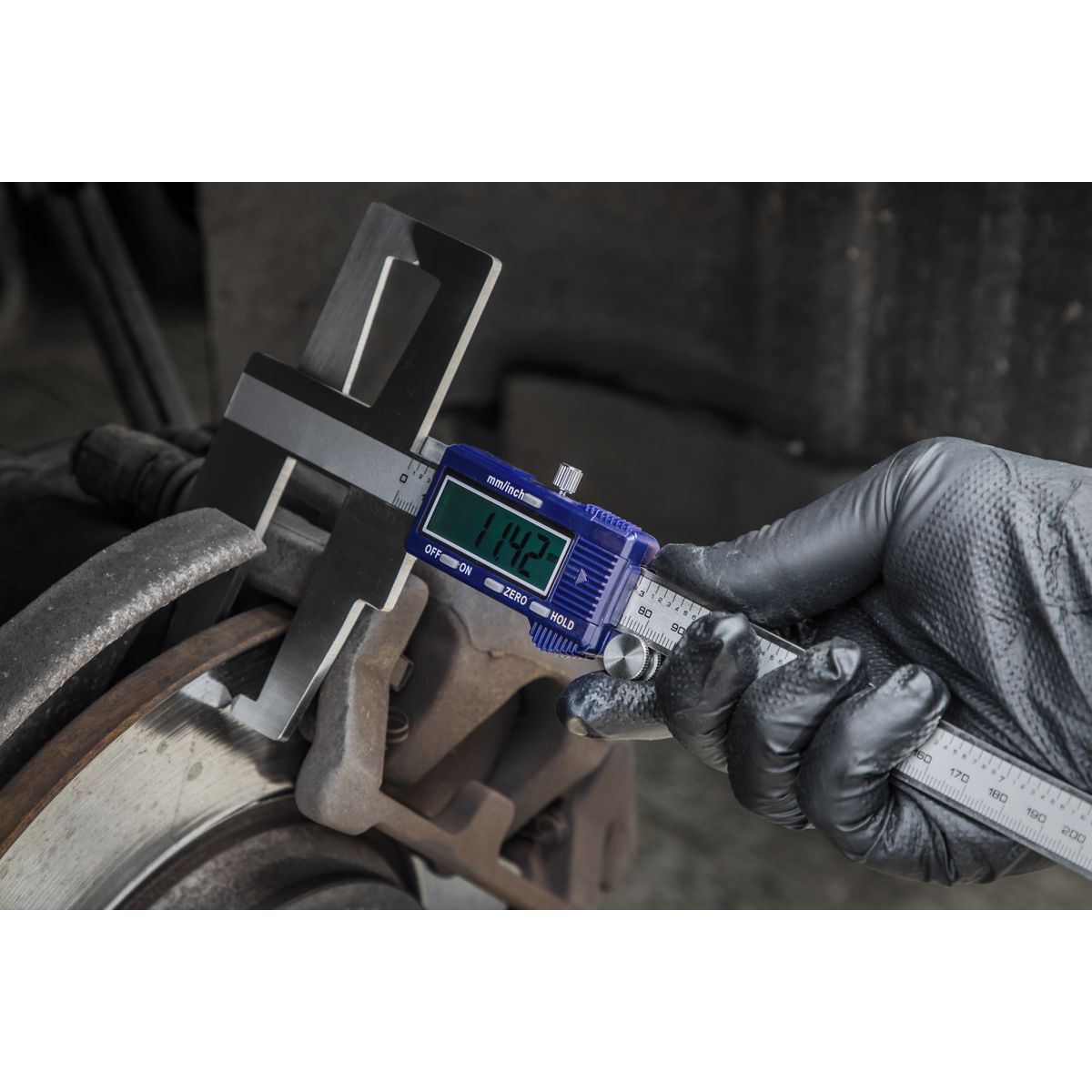 Sealey Digital Brake Disc & Drum Caliper 300mm/12" - Image 3