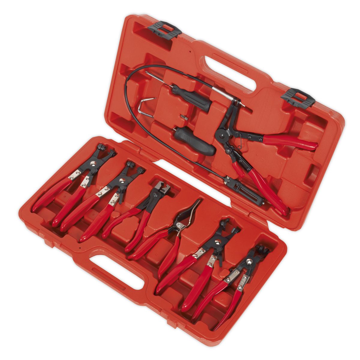Sealey Hose Clip Removal Tool Set 9pc - Image 2