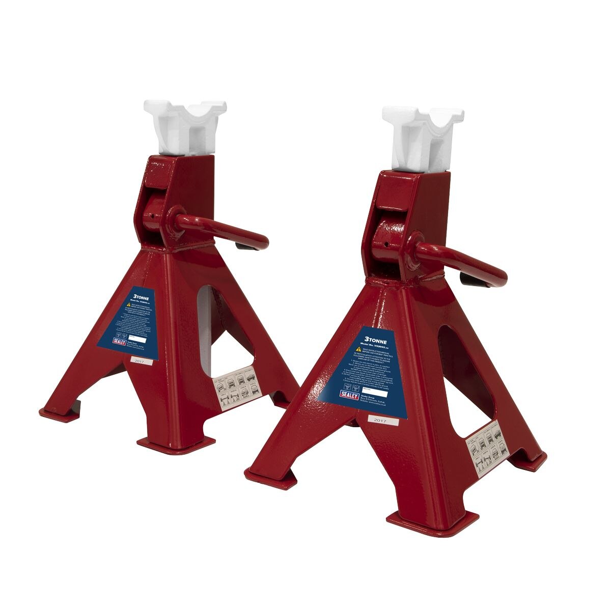 Sealey Ratchet Type Axle Stands (Pair) 3 Tonne Capacity per Stand - Image 4