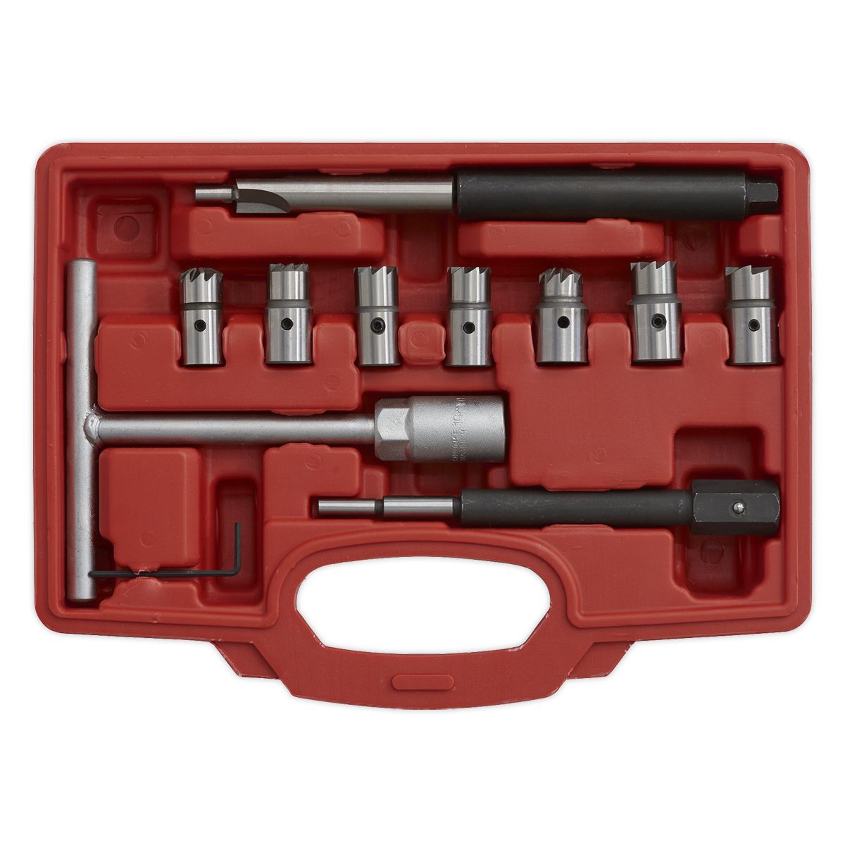 Sealey Diesel Injector Seat Cleaner Set 10pc - Image 6