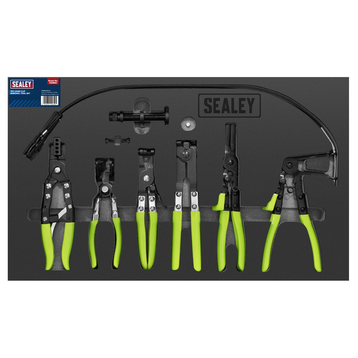 Sealey Hose Clip Removal Tool Set 7pc - Image 3