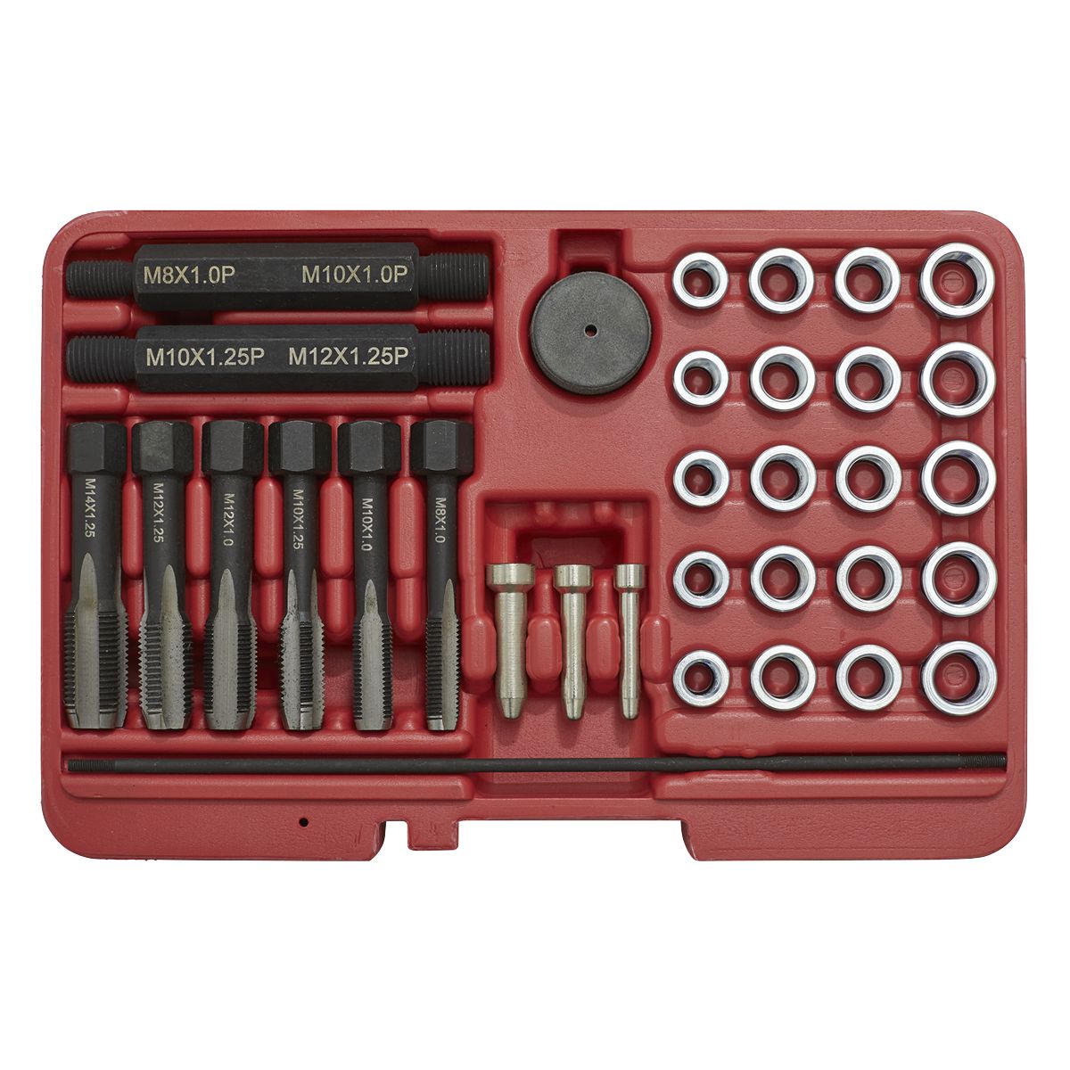 Sealey Glow Plug Thread Repair Set 33pc - Image 3
