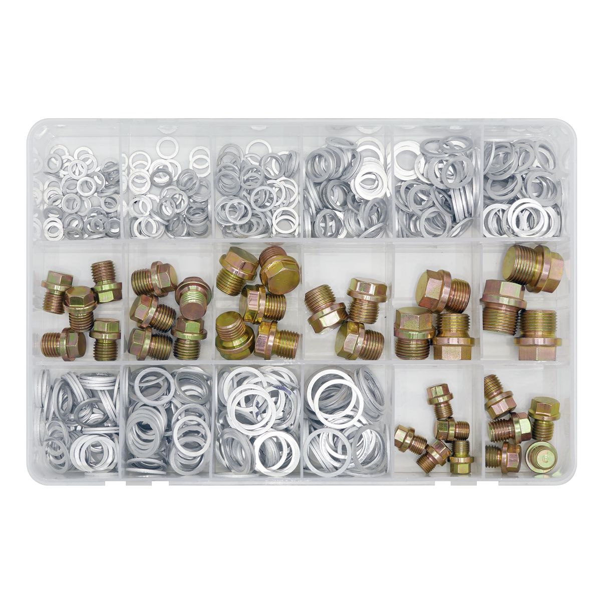 Sealey Sump Plug & Washer Assortment 534pc - Image 2