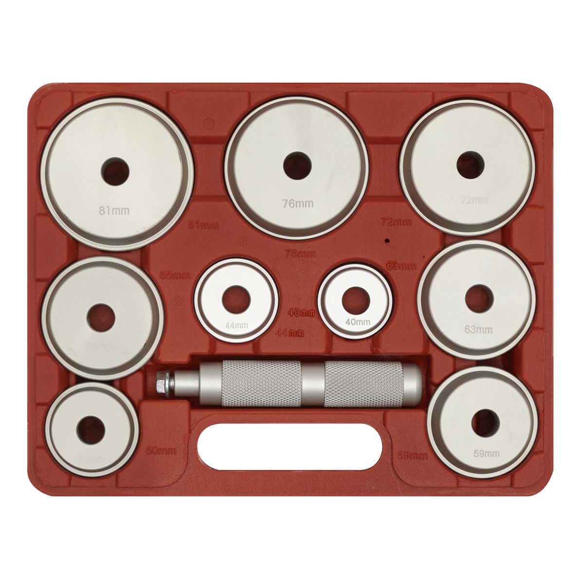 Sealey Aluminium Bearing Race & Seal Driver Set 10pc - Image 3
