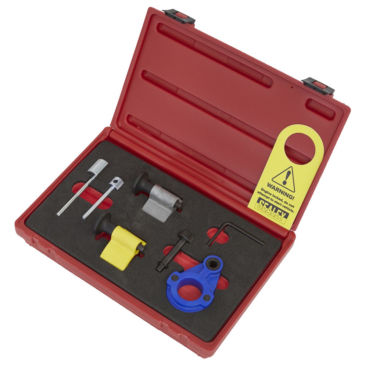 Sealey Diesel Engine Timing Tool Kit 1.2D/1.4D/1.6D/2.0D - for VAG, Ford & Mitsubishi - Belt Drive - Image 3