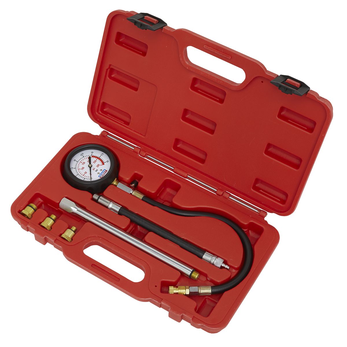 Sealey Petrol Compression Tester Deluxe Kit 6pc - Image 4