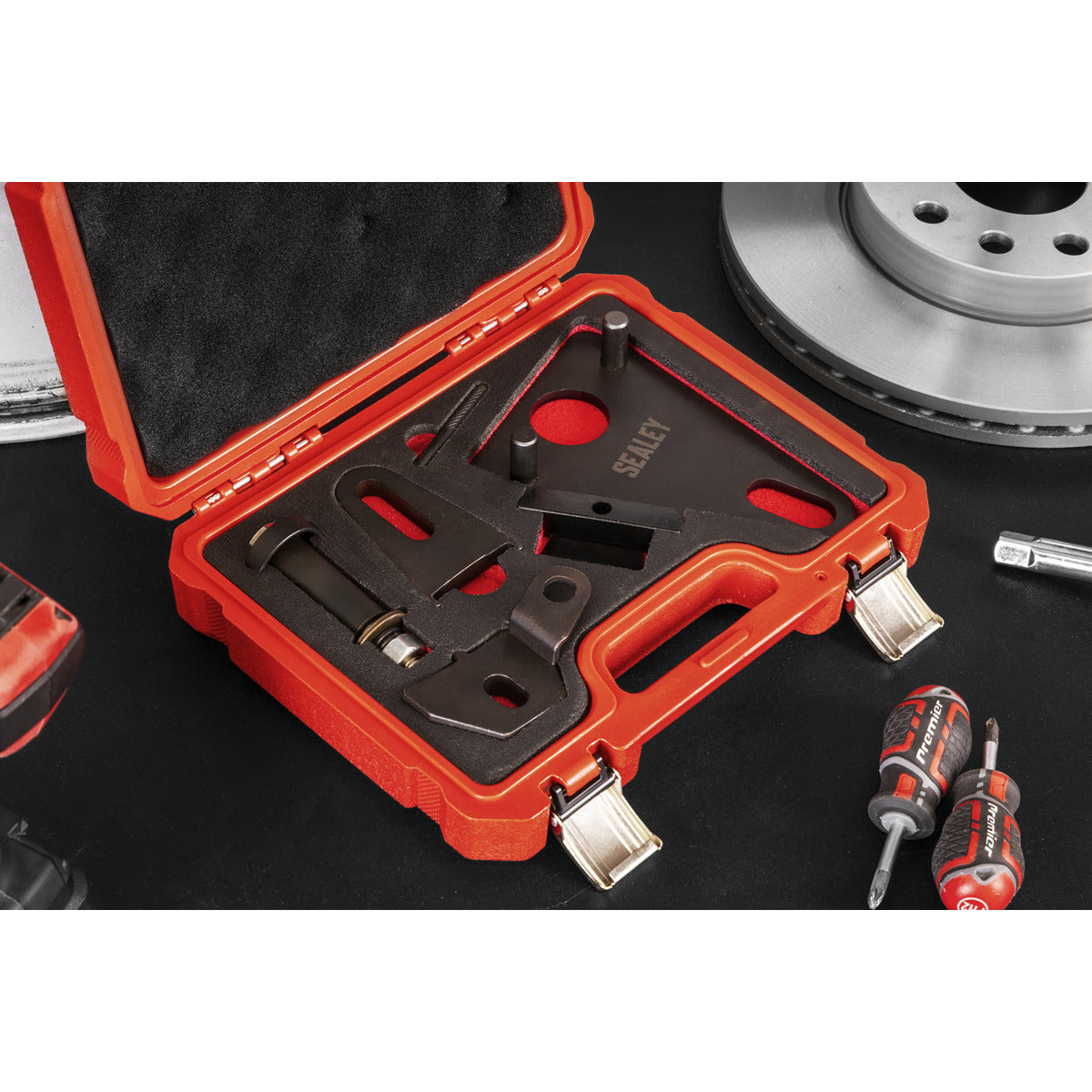 Sealey Front Pulley & Flywheel Locking Tool Set - Chain Drive VSE5032