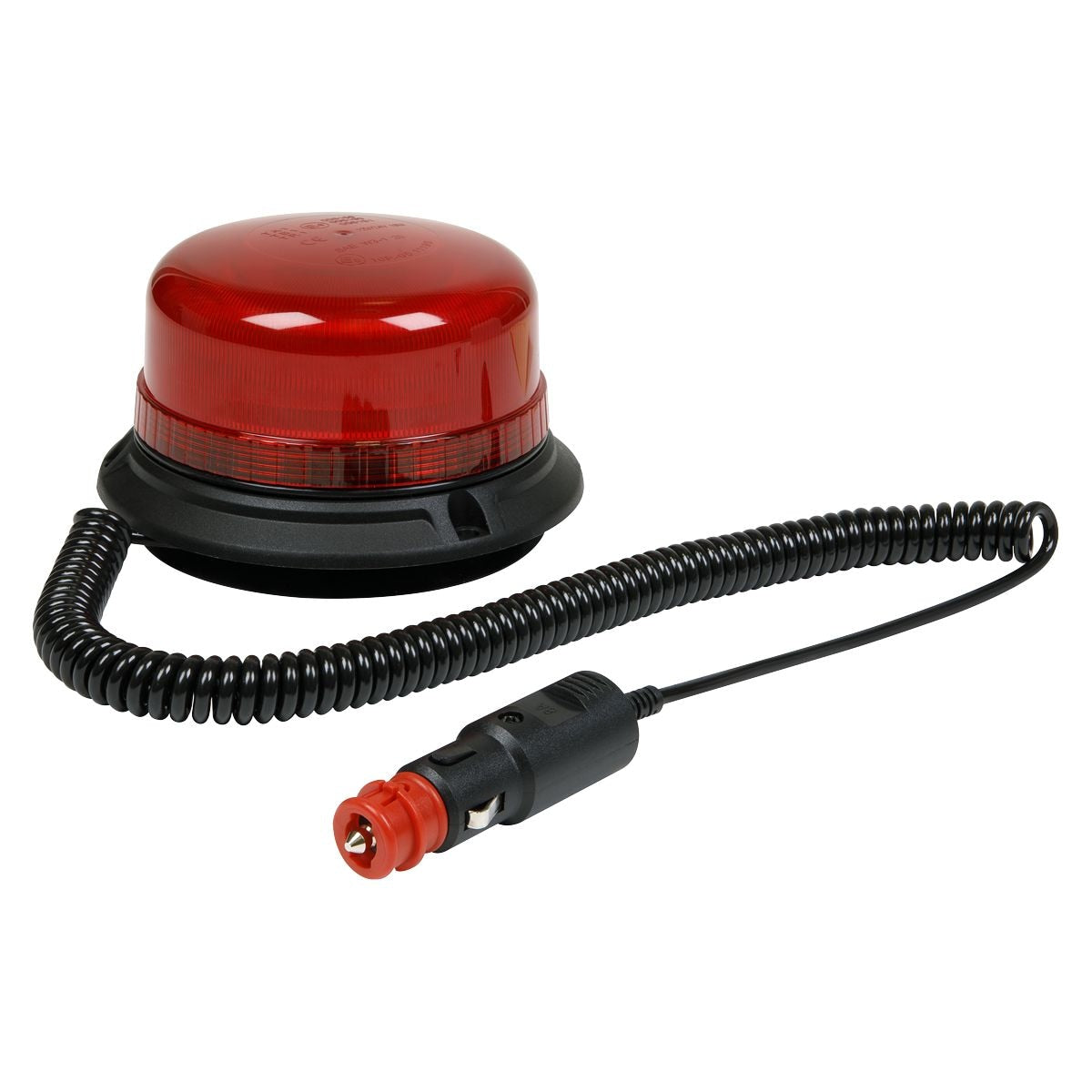 Sealey Warning Beacon with Magnetic Fixing SMD LED 12/24V - Red - Image 1