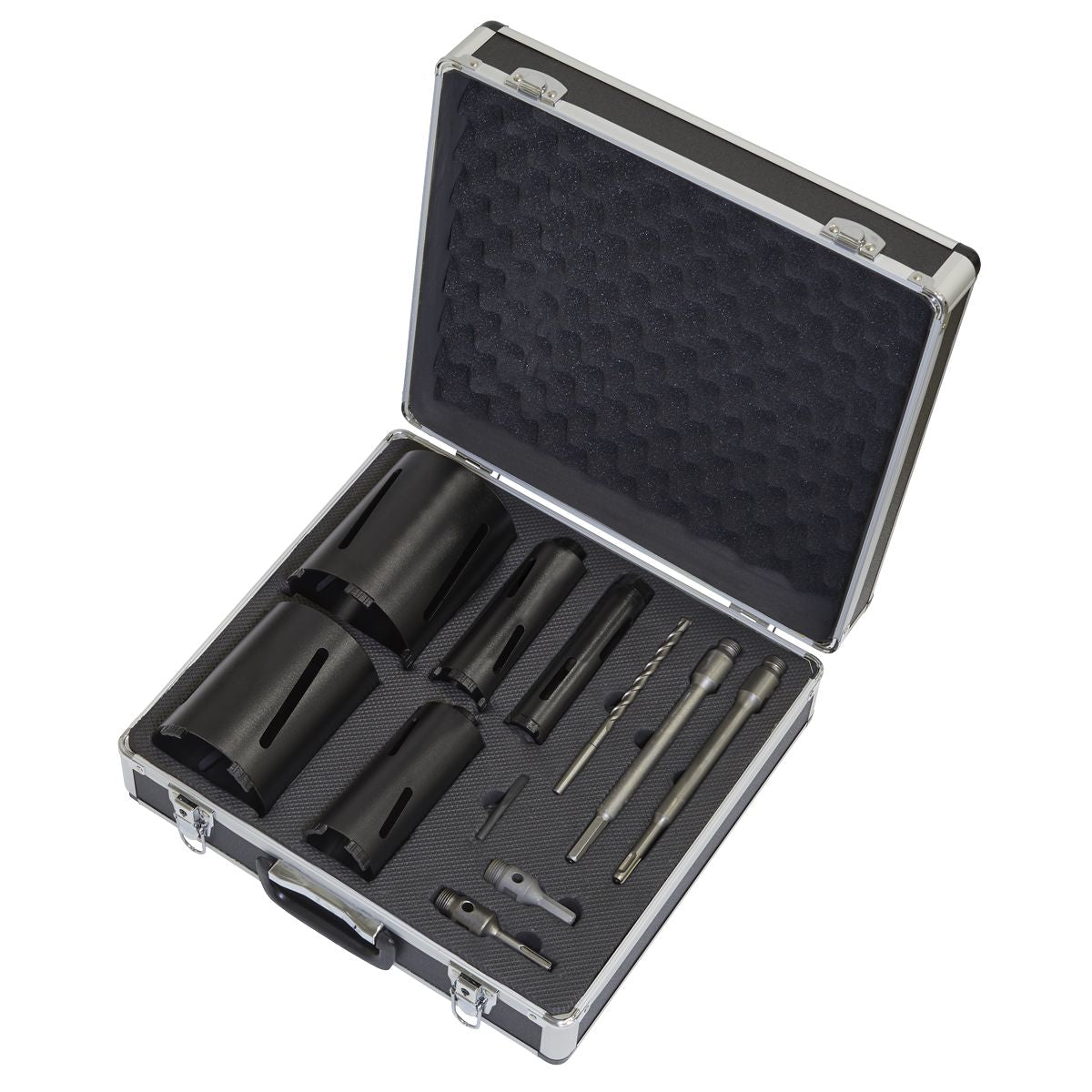 Sealey Diamond 5 Core Kit (¯38, 52, 65, 117, 127mm Cores with Adaptors) - Image 7