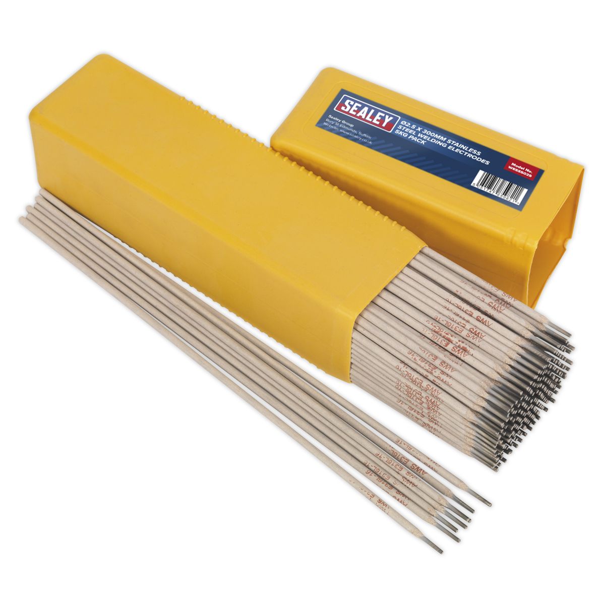 Sealey Stainless Steel Welding Electrodes 2.5 x 300mm - 5kg Pack - Image 1