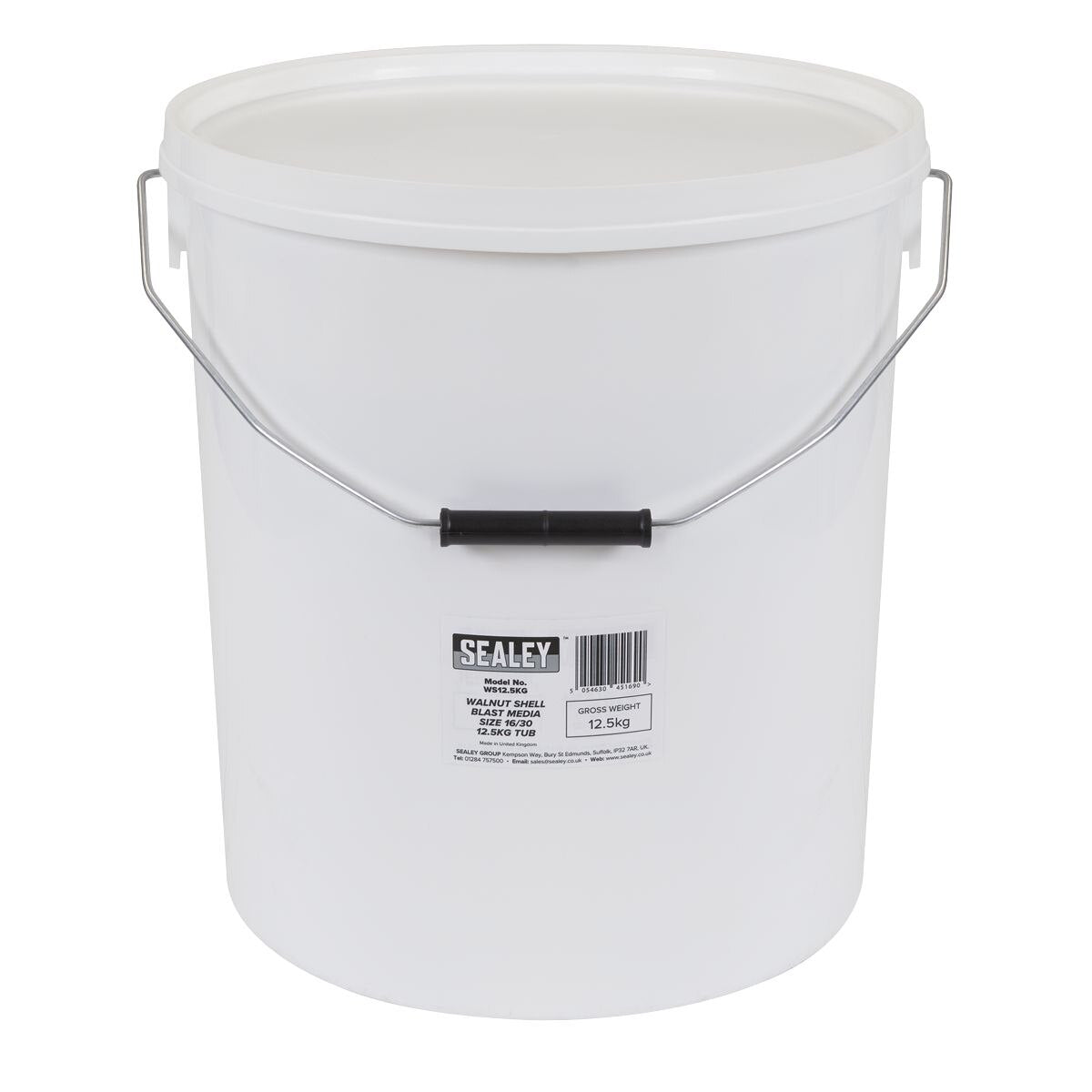Sealey Walnut Shell Blast Media - Size 16/30 - 12.5kg Tub - Image 3