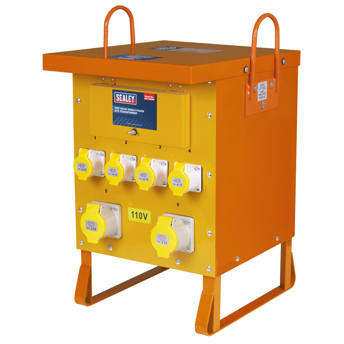 Sealey Single Phase Site Transformer 10kVA 110V - Image 4