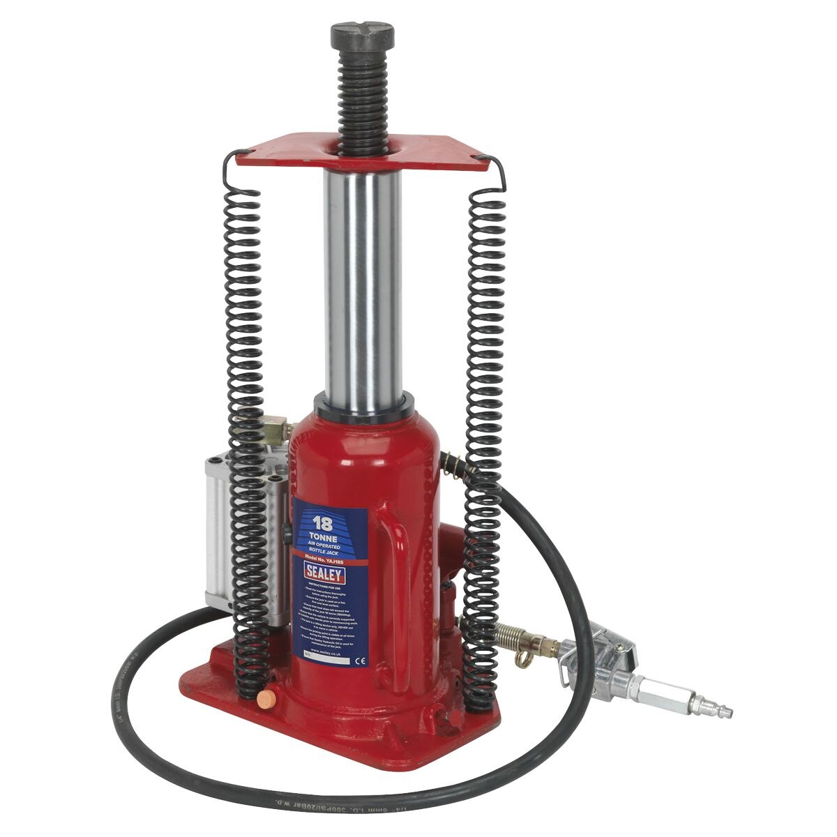 Sealey Air Operated Hydraulic Bottle Jack 18 Tonne - Image 3
