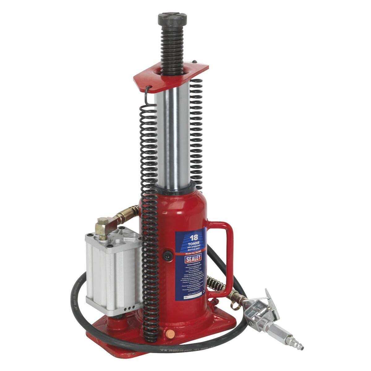 Sealey Air Operated Hydraulic Bottle Jack 18 Tonne - Image 4